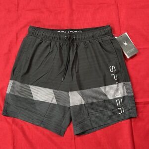 SPYDER Swim Shorts Mens Trunk XL Black Quick Dry UPF 30+ Boxer Lined